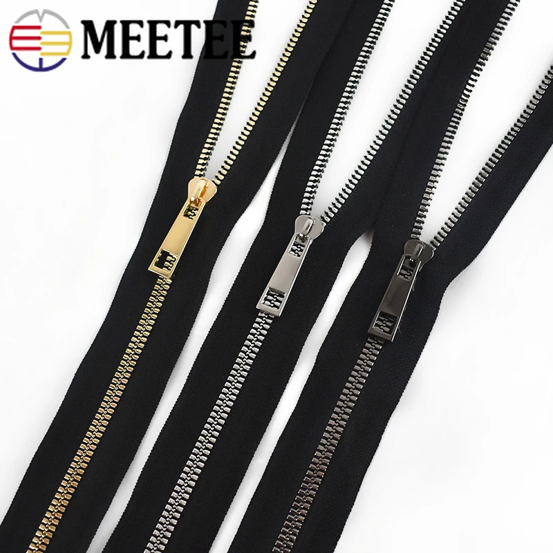 3 ярдов Meetee 5 # резиновая молния имитация медных зубов открытый конец