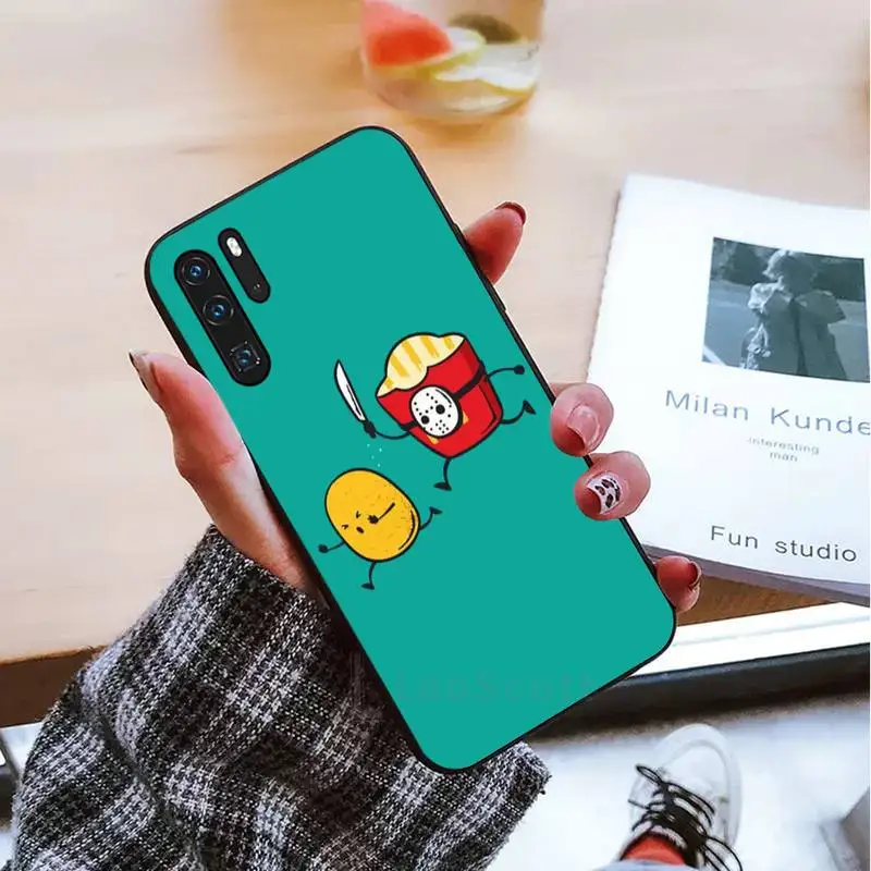 

Fun food Phone Case For Huawei honor Mate mate P 10 9X 10i 20 30 40 y7 lite pro p smart 2019