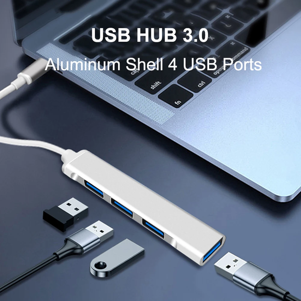 

Высокоскоростной концентратор USB 3,0 из алюминиевого сплава, 5 Гбит/с, 4 USB 3,0, USB 2,0, адаптер для ПК, 4 порта, разветвитель, портативный удлинитель
