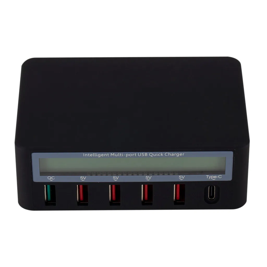 USB-хаб с 5 портами QC3.0 USB Type-C ЖК-дисплеем | Компьютеры и офис