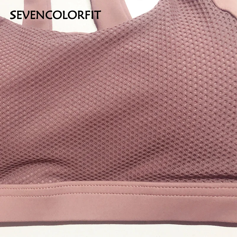 Sevencolorfit, спортивный бюстгальтер с высокой отдачей, бесшовный, для женщин, с подкладкой, пуш-ап, для тренировок, активная одежда, для фитнеса, тренажерного зала, йоги, спортивные бюстгальтеры, укороченный топ на бретелях