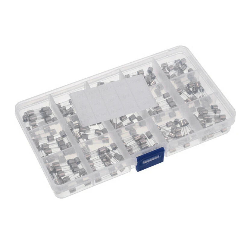 150 шт. 250V быстродействующие Стекло 5X20mm предохранители автомобиля трубка Ассорти