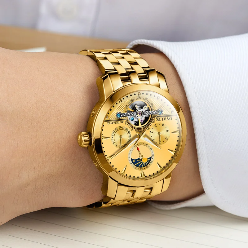 Механические часы мужские лучший бренд роскошные Montre Homme Мужские автоматические