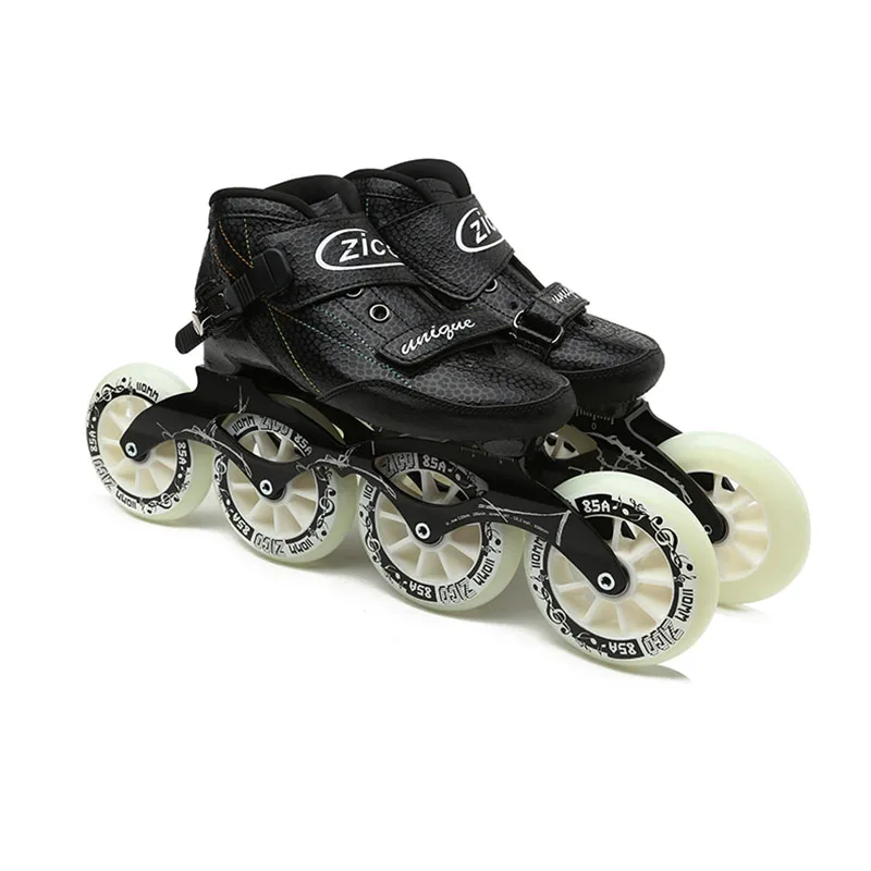 ZICO الأصلي سرعة زلاجات بعجلات مضمنة 3x125 أو 4 عجلات ألياف الكربون المهنية سباق الزلاجات الاطفال الكبار Patines