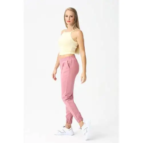 

Sexy High Waist Loose Fleece Sweatpants Trousers With Pocket 2021 Fall Winter Summer Pink/Powder Baggy Joggers Women Sweat Pants