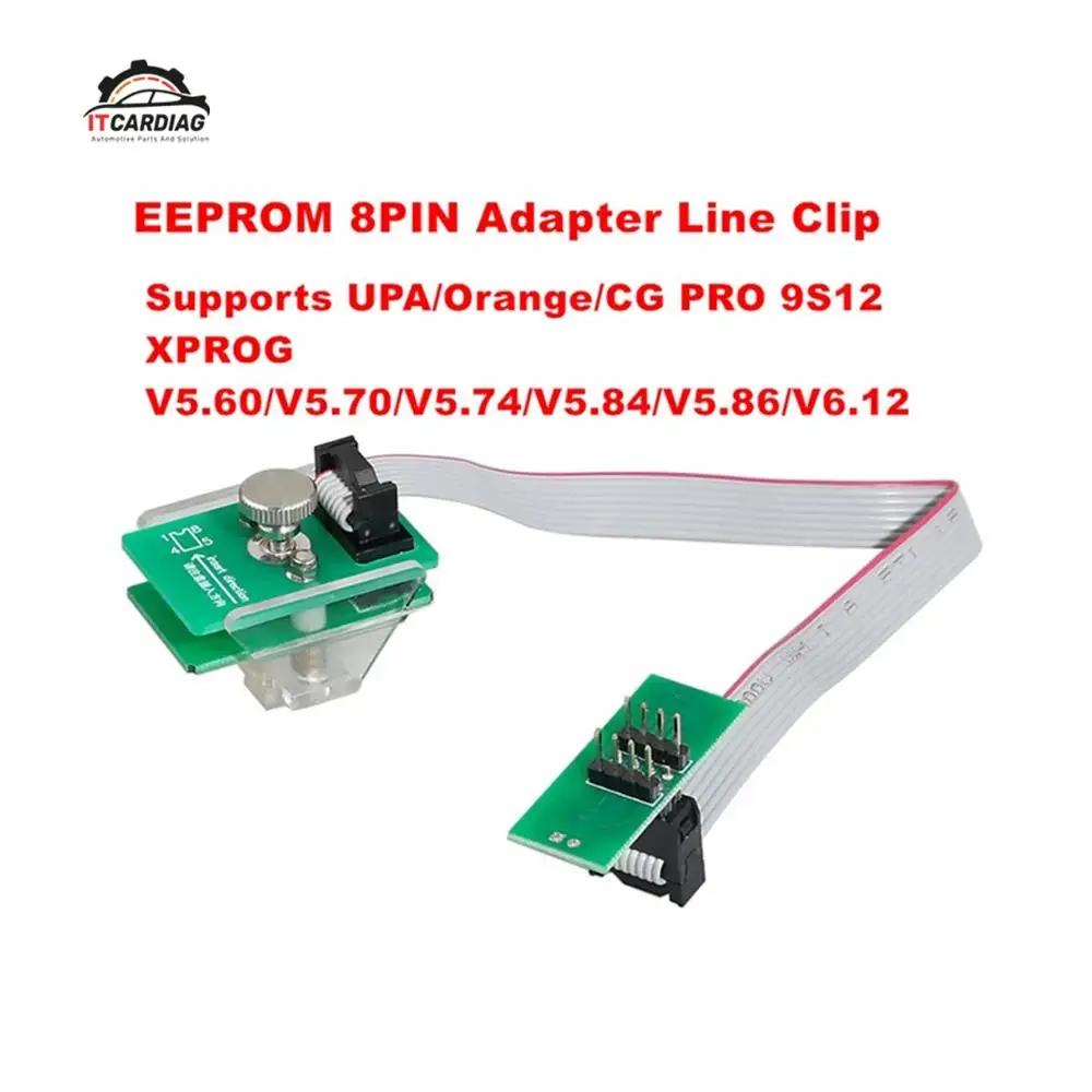 

EEPROM адаптер 8Pin линейный Зажим Soic 8sop8 тестовый зажим Eeprom зажим для гнезда зажим поддерживает XPROG V6.12/UPA/Orange/CG PRO 9S12/iProg