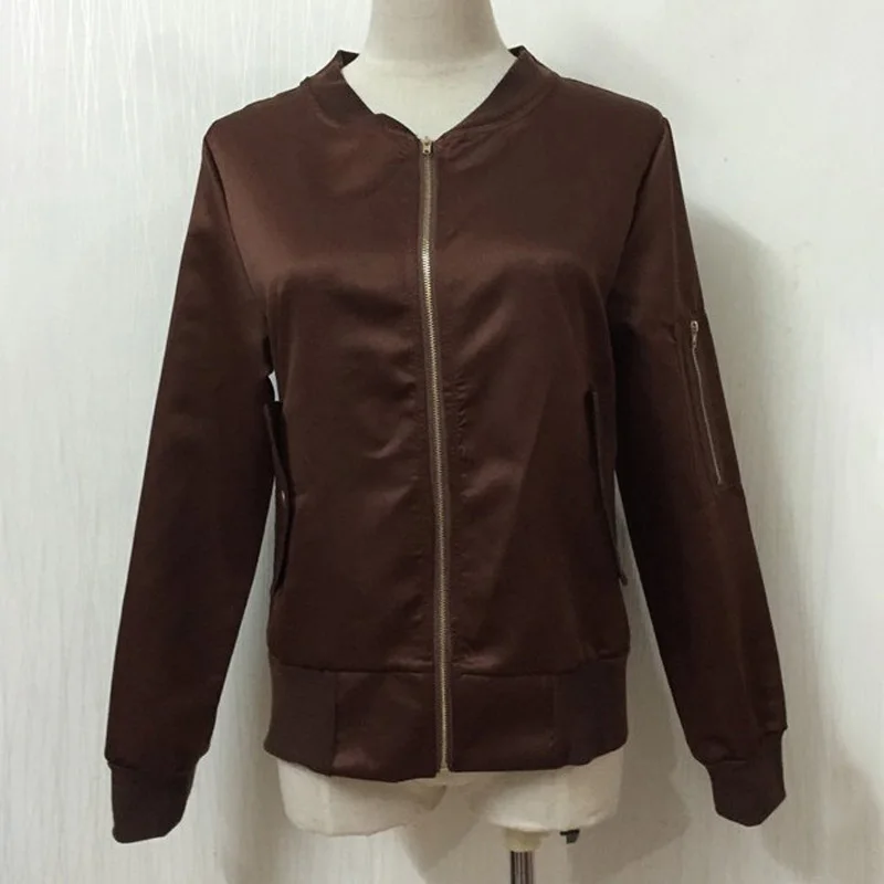 Женское пальто женские Топы Куртка мотоциклетная Осенняя однотонная винтажная