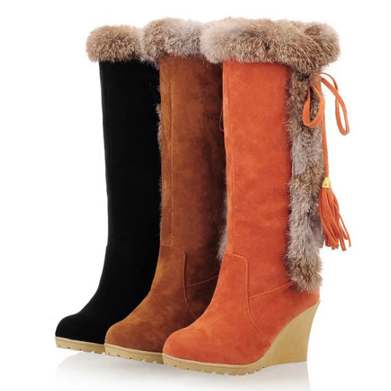 Новая женская обувь зимние ботинки женские Ботинки Зимняя на танкетке до