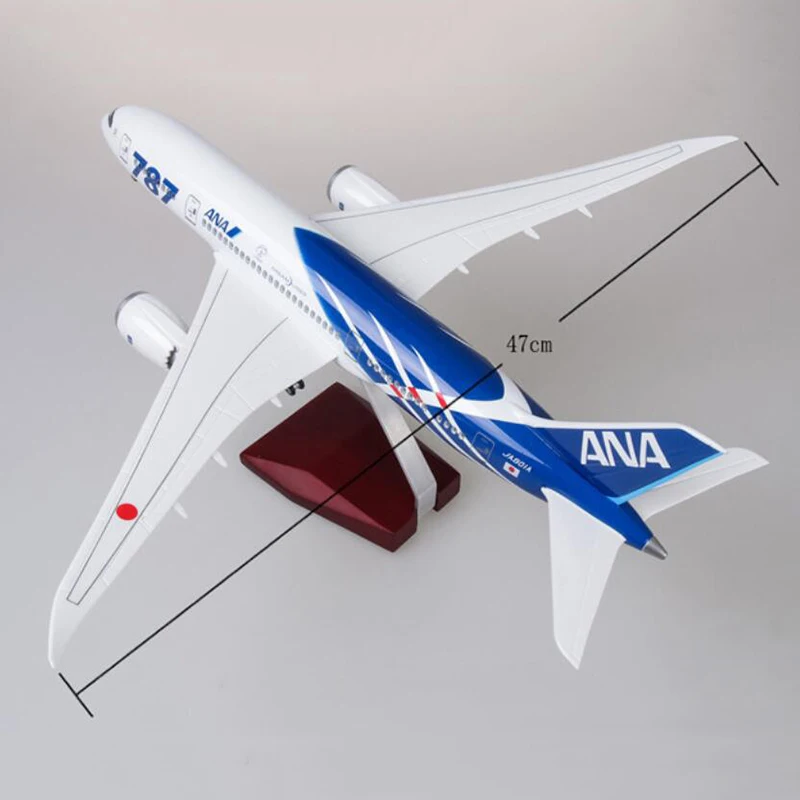 Модель самолета в масштабе 1/130 47 см Боинг B787 Dreamliner японская модель с