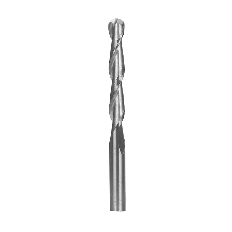 10pcs 1/8'' Shank Ball Nose End Mill 2 Flute Carbide CNC Spiral Milling Cutter Tool Router Bits Set Wood Plastics Engraving Bit |