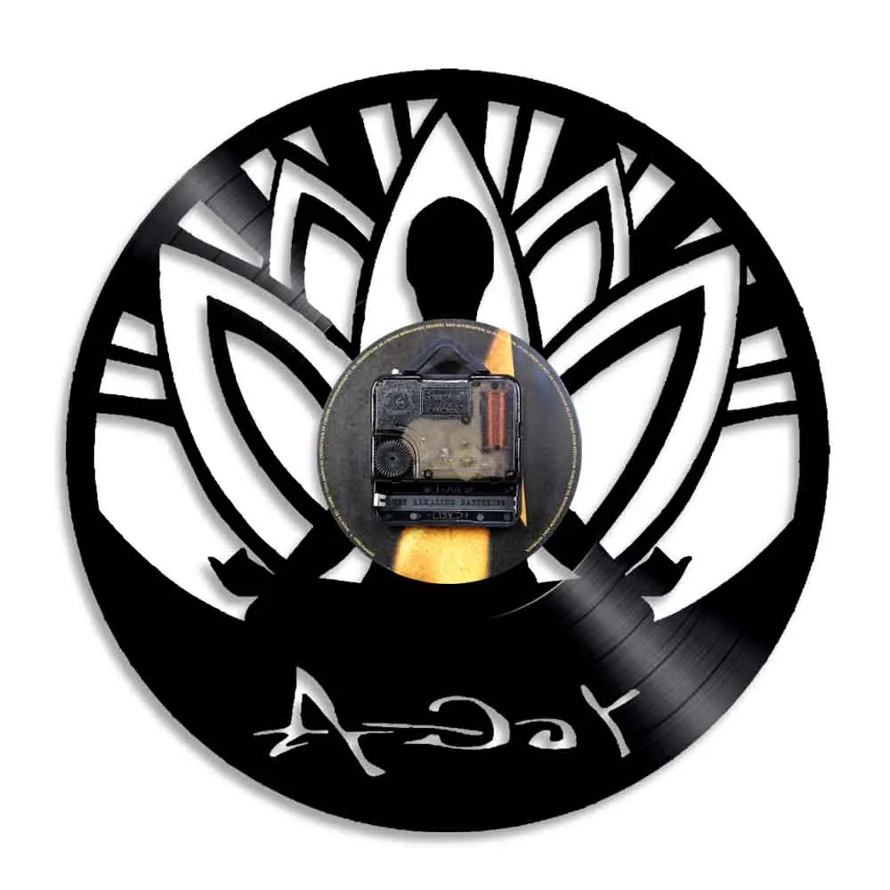 Настенные часы Ом Йога студия дзен медитация Будда минимализм выравнивание себя