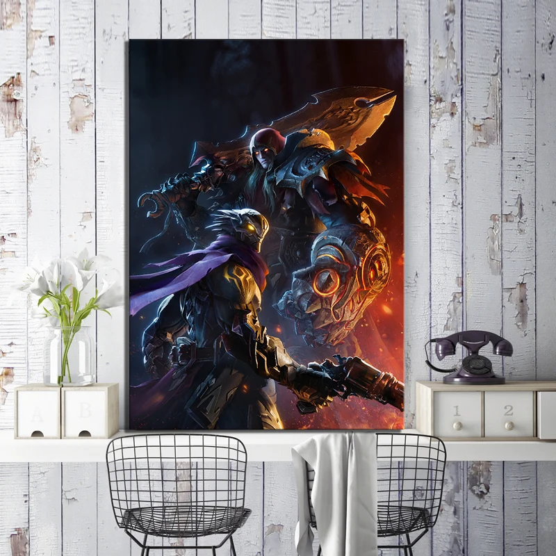 Цельнокроеное платье игры постер картина Darksiders Genesis картин декоративная