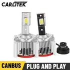 Светодиодные фары Carlitek D2S HID D1S D3S D4S D5S D8S 30000LM высокая яркость 30 шт. CSP чипы Canbus без ошибок Plug  Play автомобильные светодиодный ные лампы