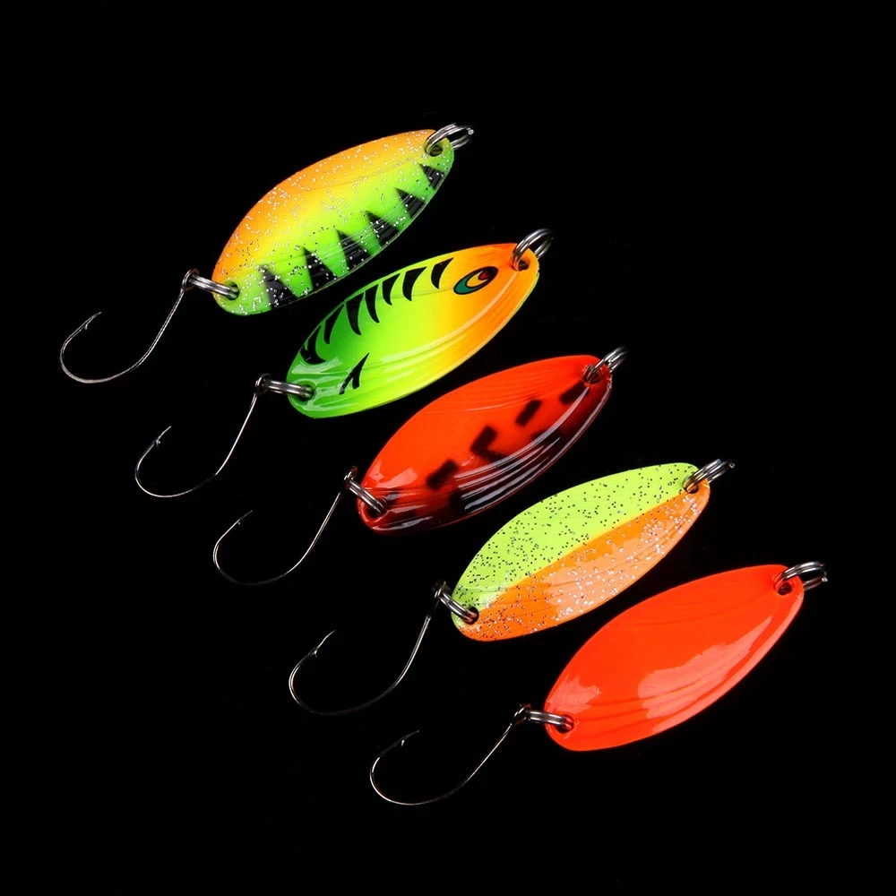 WALK FISH 5 шт./лот металлическая приманка в виде ложки для морской рыбалки С