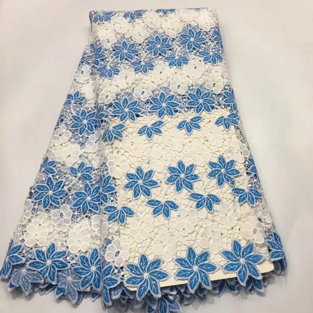 Новинка 2019 африканская швейцарская вуаль ручной работы кружевная ткань высокое