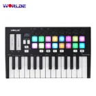 USB MIDI-контроллер WORLDE критический mini25, 25 клавиш, 16 RGB-подсветки, триггерные подушки, 8 кнопок