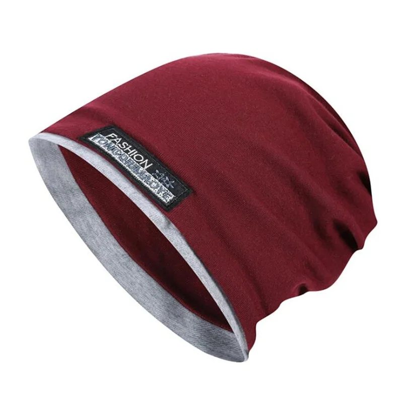 Унисекс женская и мужская вязаная Лыжная шапка крючком трикотажная с напуском