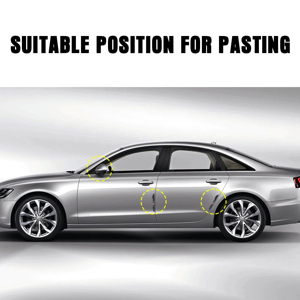 4 шт. Противоударная полоса бампера для дверей автомобиля наклейки с защитой от