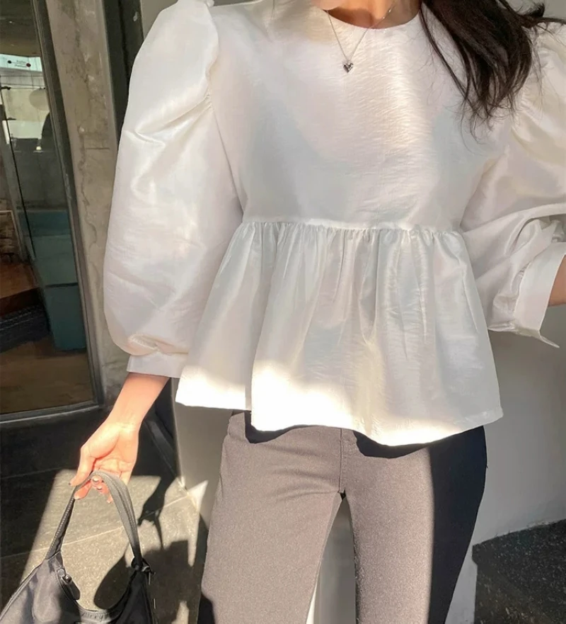 

The lantern sleeve hubble-bubble sleeve French small reduction of restoring ancient ways of age baby unlined upper garment jacke