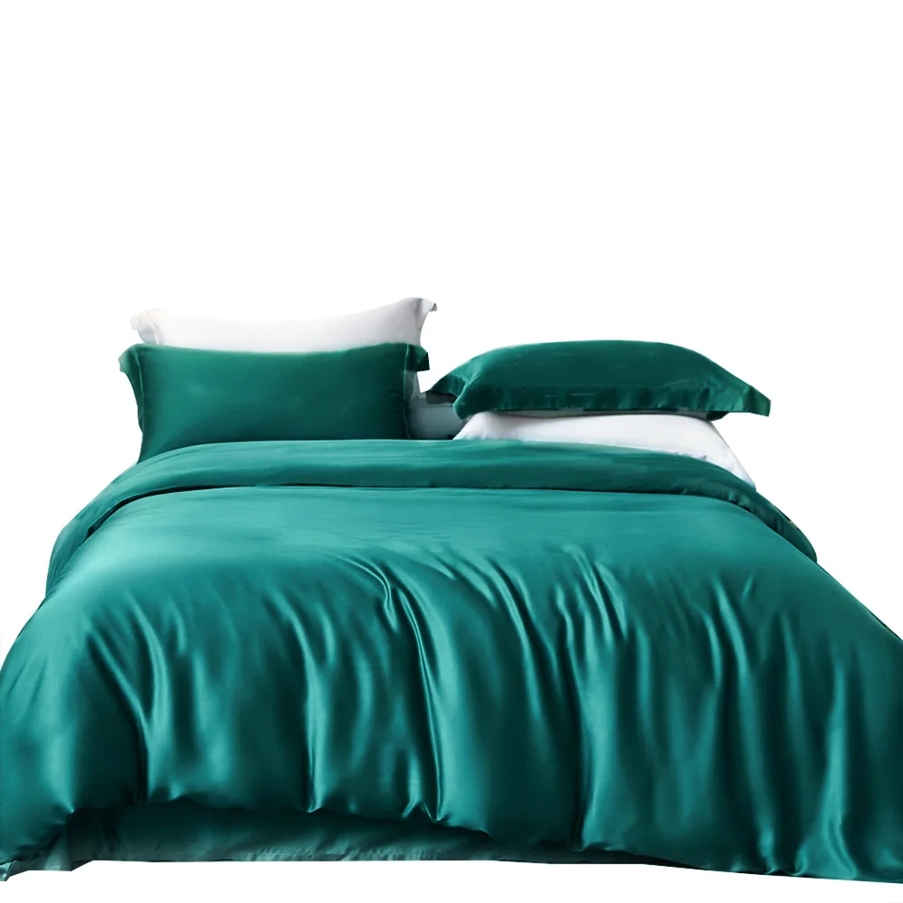 

Summer Bedding Set Soild Color Home Textile Quilt Cover with Pillowcase bedding 3 pieces