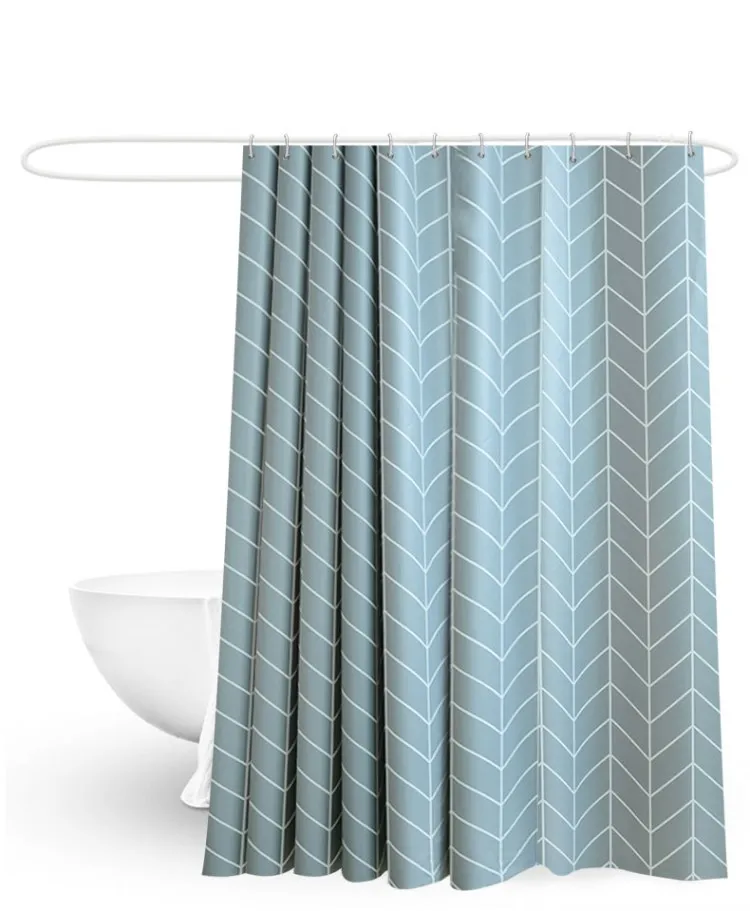 

Утолщенная занавеска для душа с защитой от плесени, водонепроницаемая занавеска для ванной комнаты, дизайнерский дизайн, амулеты Cortina Ducha, Т...