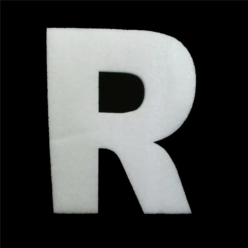 WHITE R Креативные 30 см большие пенопластовые буквы слова DIY белая губка A-Z 26 слов Искусство ремесло ювелирные изделия дисплей инструмент Алфавит имя письмо комбайн - Цвет: WHITE R
