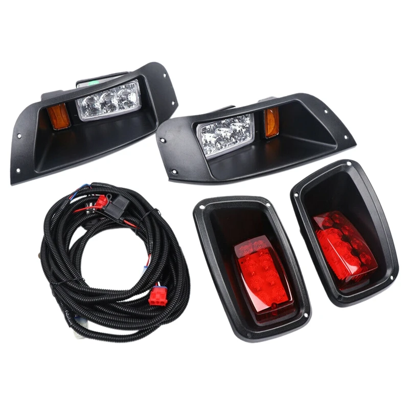 

for Golf Cart LED Headlight & Tail Light for EZGO TXT Gas or Electric 1996-2013