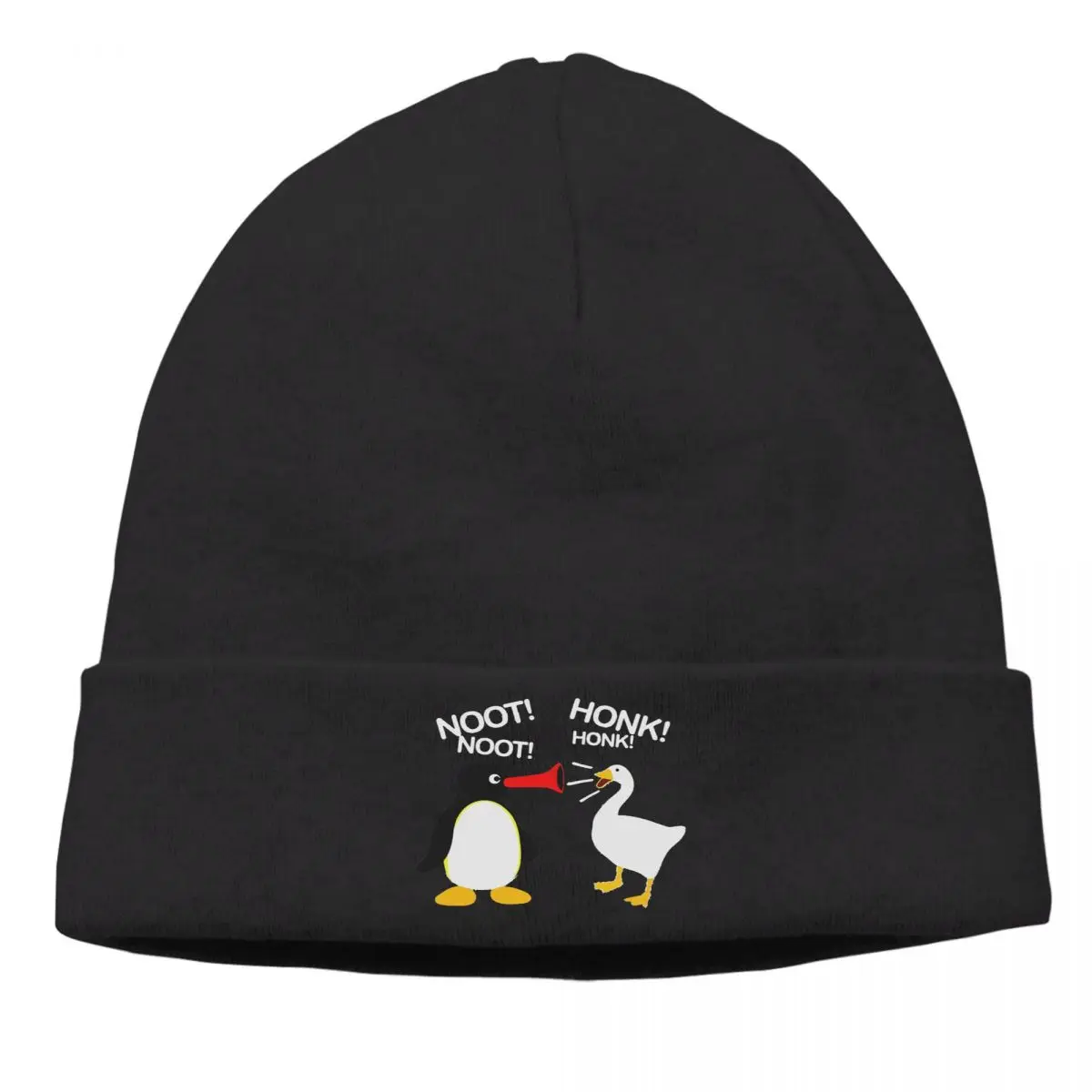 

Bonnet Pingu Pinga Clay Animation Cycling Knit Hat Honk Winter Warm Design Skullies Beanies Caps