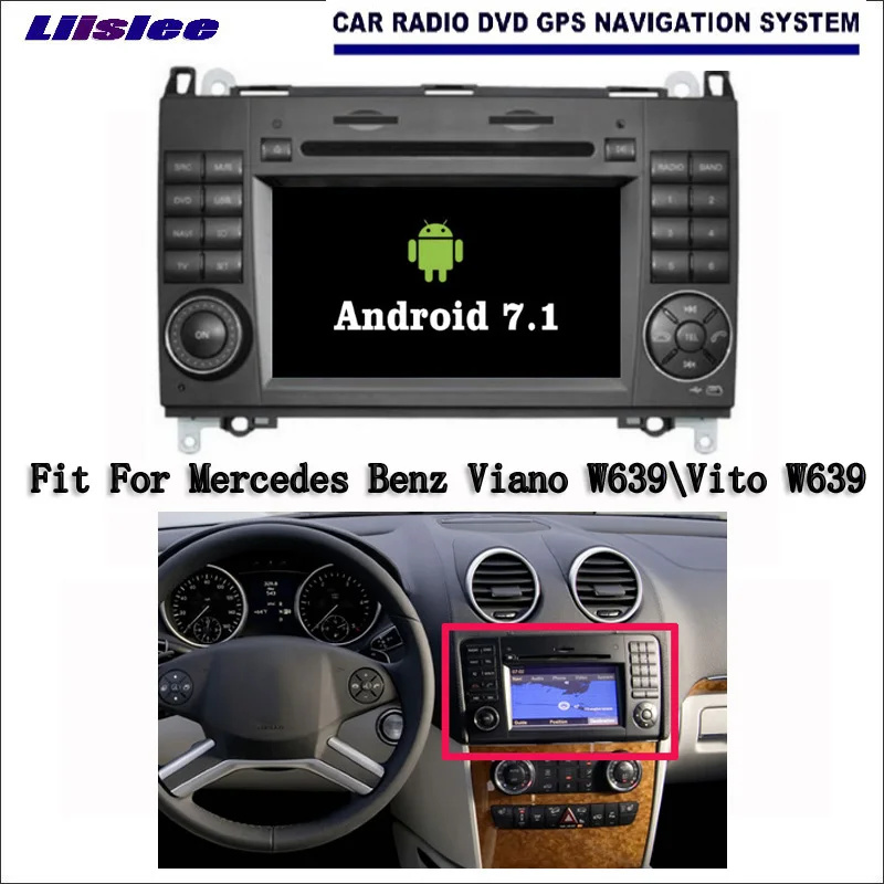 Liislee Android 7 1 2G RAM для Mercedes Benz Viano W639 автомобильное радио Аудио Видео Мультимедиа DVD