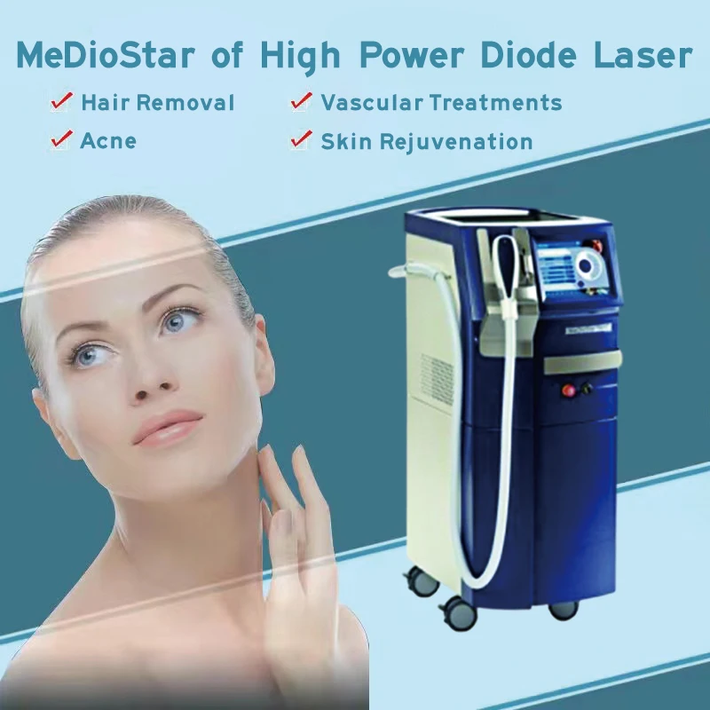 Лазерный Аппарат для удаления волос Mediostar аппарат салона красоты с 4 длинами