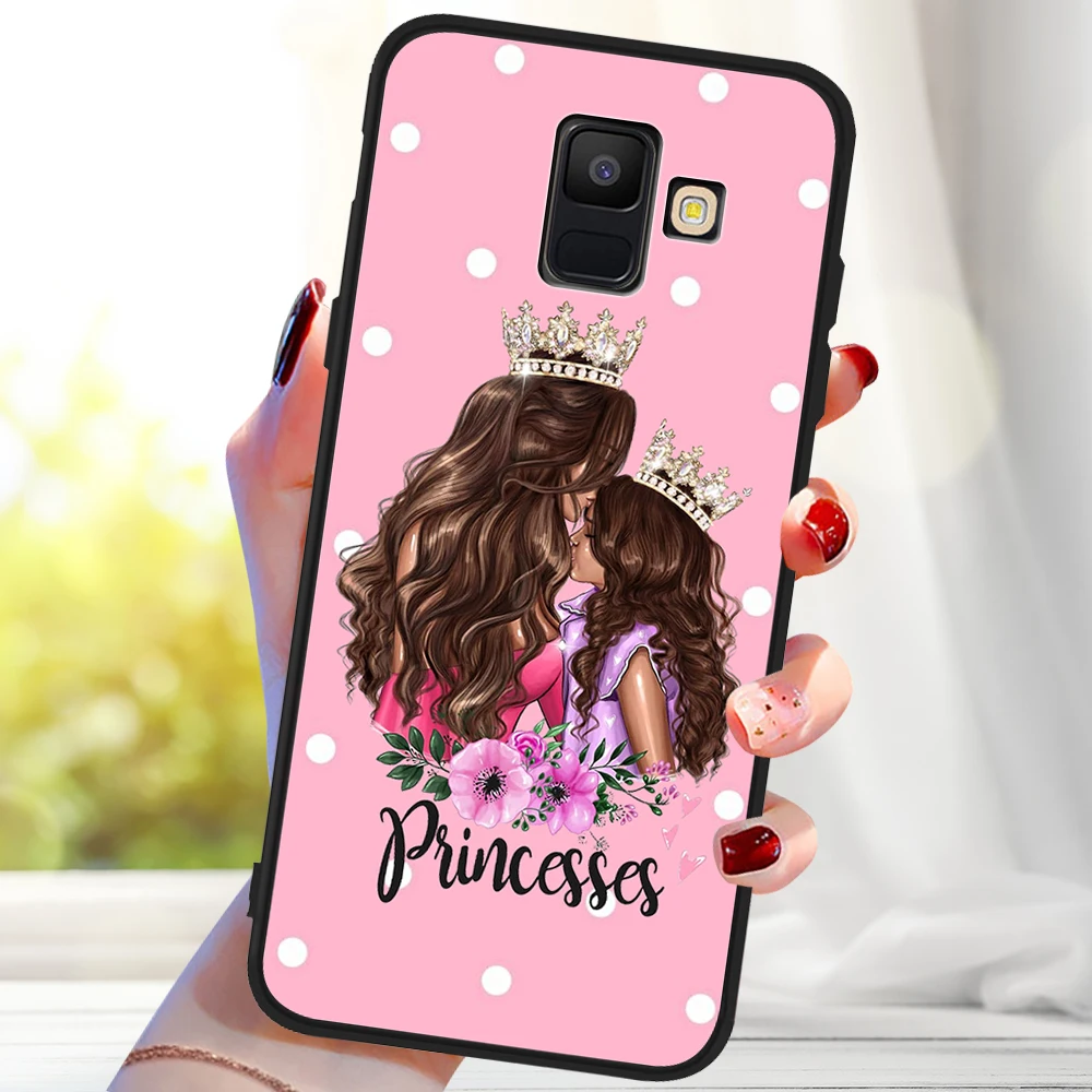 Супер Мышь для мамы с дочкой детские мягкие для samsung Galaxy A9 A8 A7 A6 A5 A3 J3 J4 J5 J6 J8 плюс M30 A40S A10 A20E чехол Крышка