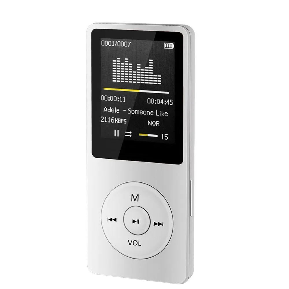 

Portable MP3 Player LCD Screen FM Radio Video Hifi Player Games Movies E-Books Music Players Built In Microphone