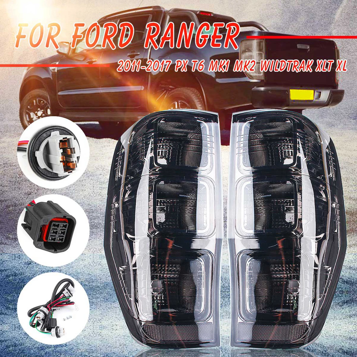 Задний фонарь для Ford Ranger PX T6 MK1 MK2 WildTrak XLT XL XLS|Фара авто в сборе| |