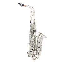 eb alto saxophone brass silver plated professional woodwind instrument e flat sax with case strap musical instrument accessories