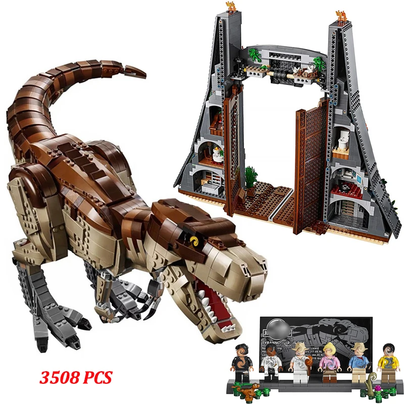 Создатель Парк Юрского периода Динозавр Rampage Дино мир Т Рекс набор MOC