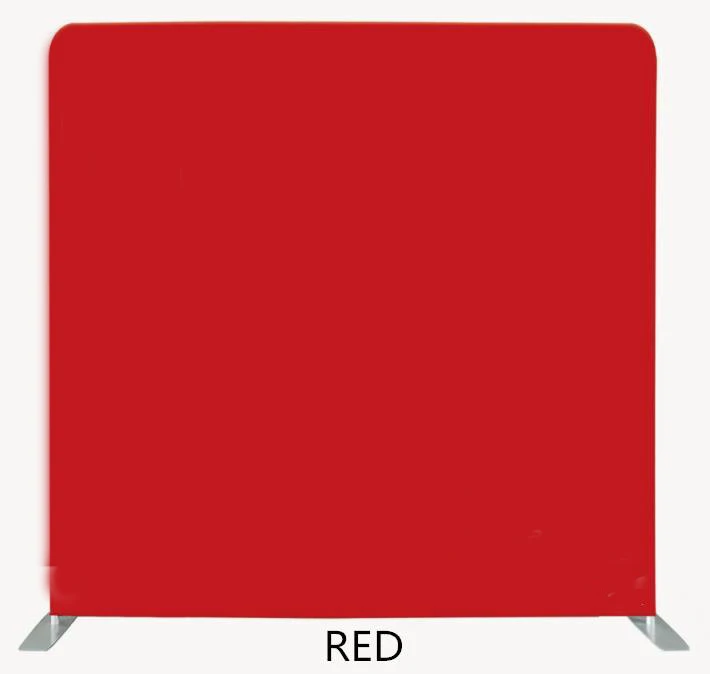 Red with white 8 футов прямой наволочка фон зеленый экран/белый/черный/красный/синий/розовый с рамкой стенд с светодиодный свет для фотографии - Цвет: Red with white
