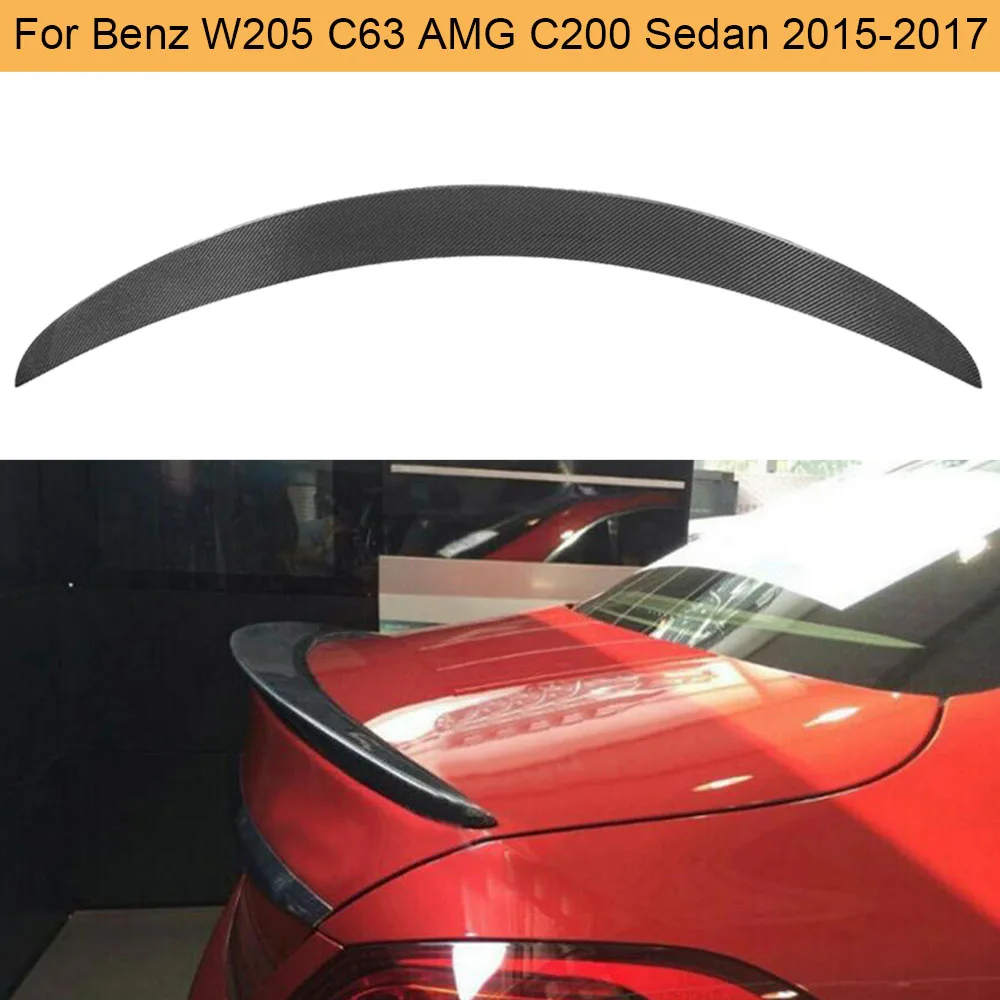 Автомобильный задний спойлер из углеродного волокна губа крыло для Mercedes Benz W205 C63