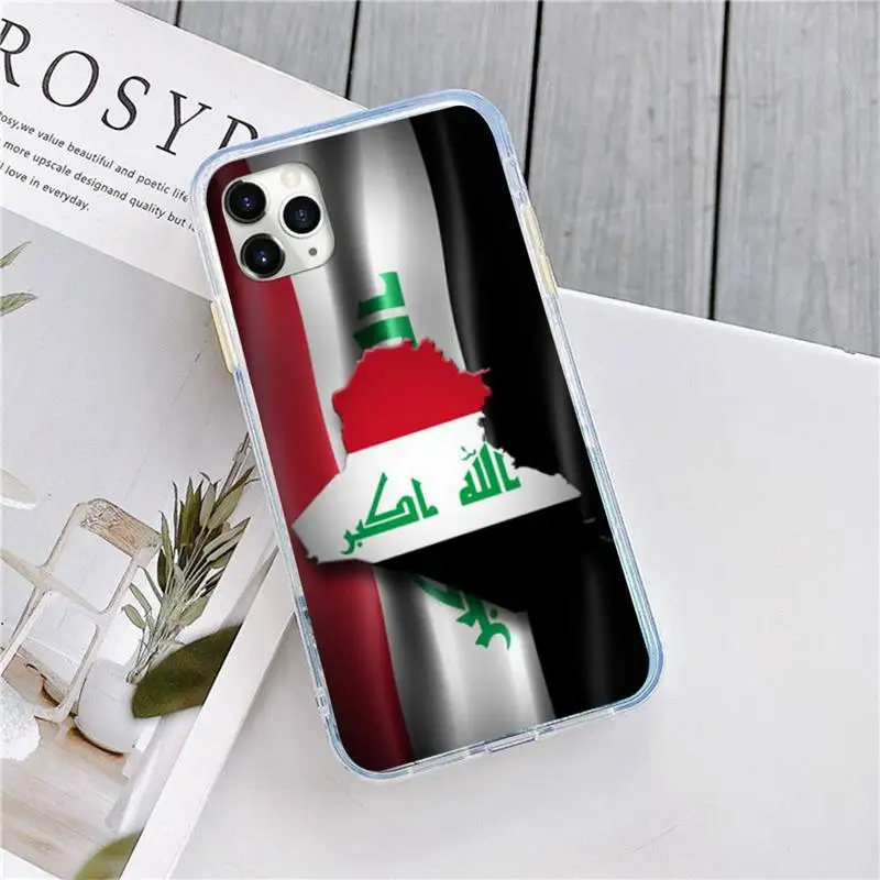

Iraq Flag high quality Anti-fall capa luxury fashion Phone Case shell for iPhone 11 12 pro XS MAX 8 7 6 6S Plus X 5S SE 2020 XR