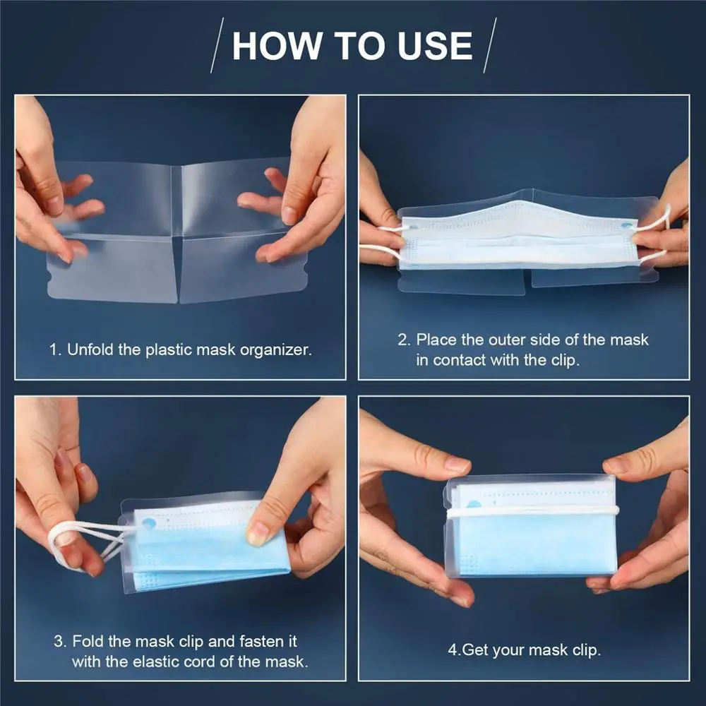 Portable Facemask Organizer and Moisture-Proof Cleaning Box Filter Mouth Cover Storage Mask Case Holder Custodia Mascherina | Аксессуары