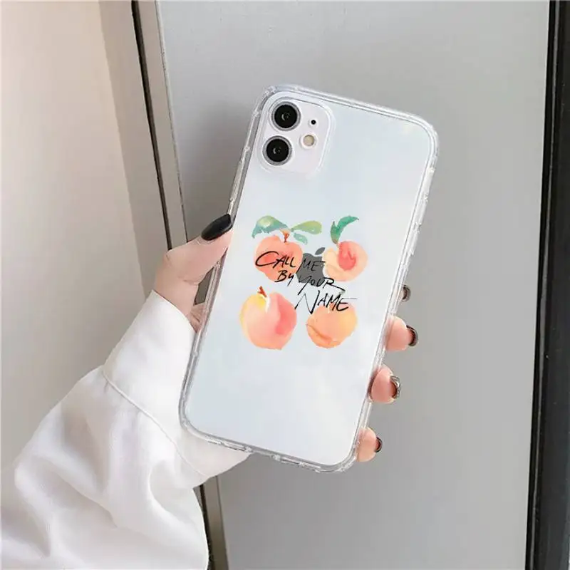 

Call Me by Your Phone Name movie Phone Case Transparent soft For iphone 5 5s 5c se 6 6s 7 8 11 12 plus mini x xs xr pro max