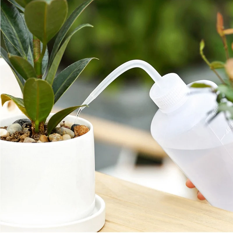 

1Pc 250/500ML Plastic Squeeze Type Watering Bottle Succulent Plant Flower Water Can With Long Curved Nozzle Beak Dropper