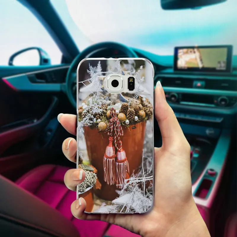 Мягкий чехол для телефона из ТПУ с милым рождественским и Новогодним Дизайном