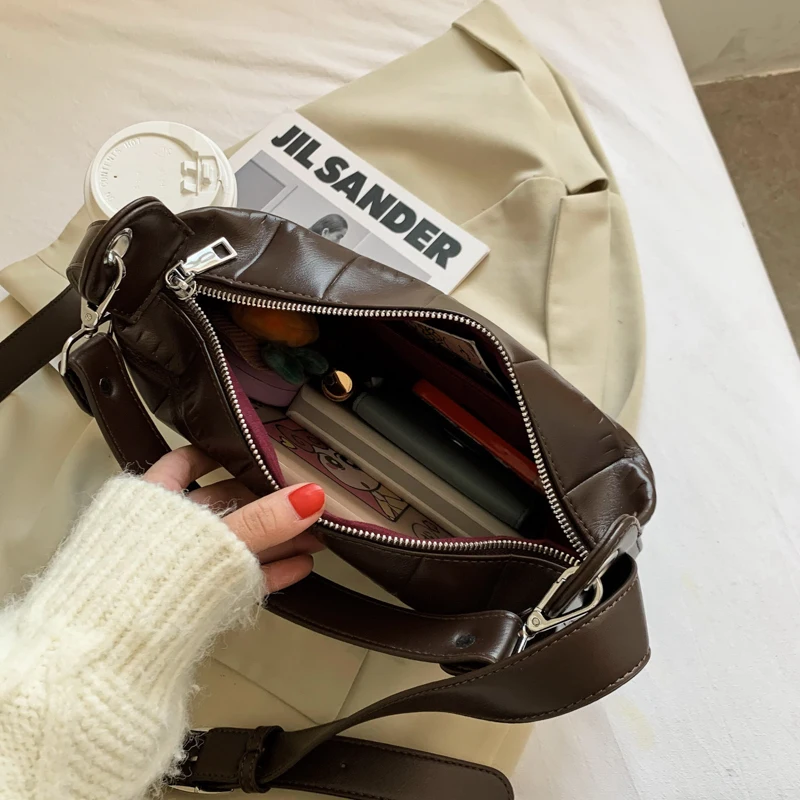 

Stone Pattern Small PU Leather Crossbody Bags for Women 2021 Lady Designer Handbag Solid Color Shoulder Bag Cross Body Bags