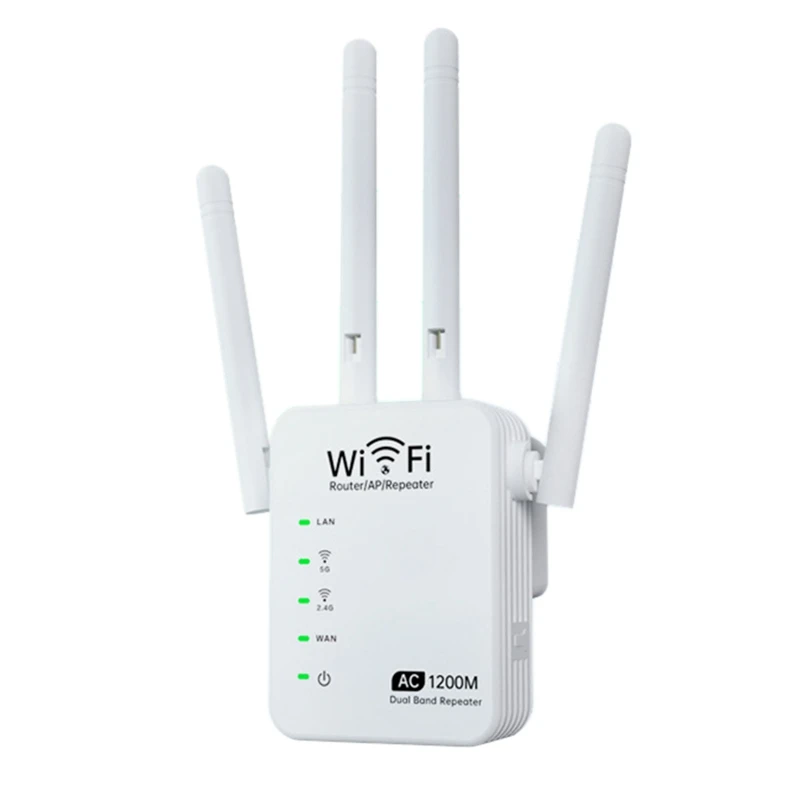 

Внешний четырехантенный ретранслятор 1200M Усилитель сигнала Wi-Fi гигабитный маршрутизатор сетевой протокол: IEEE802.11Ac/11A/11B