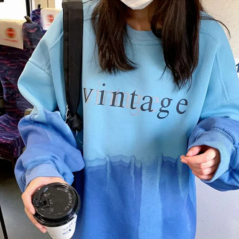 Новые женские свитшоты универсальные Модные Винтажные в стиле Хай стрит с