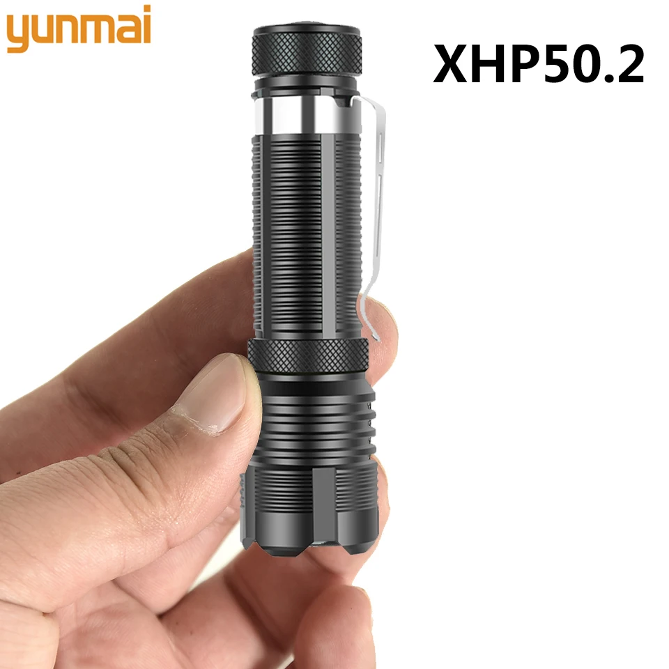 

Waterrpoof for Bike or Camping White Light Use AA/14500 Battery Mini XHP50.2Super Bright Led Flashlight Torch Aluminum Body