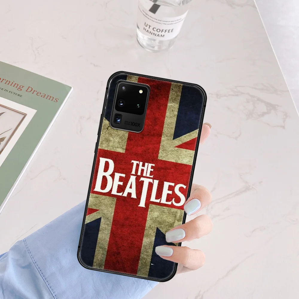 

Band Beatle Phone Case Cover Hull For Samsung Galaxy S 6 7 8 9 10 e 20 Edge Uitra Note 8 9 10 Plus black Prime Pretty Coque