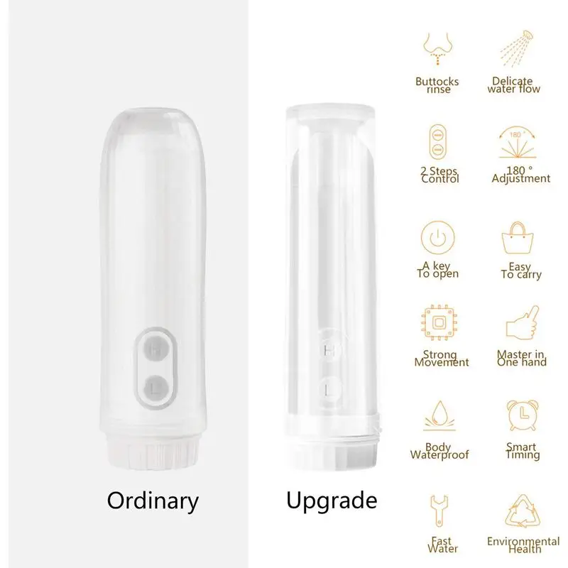 Portable Travel Bidet Spray Bottles Sprayer IPX7 Waterproof Electric with Automatic Decompressi | Обустройство дома