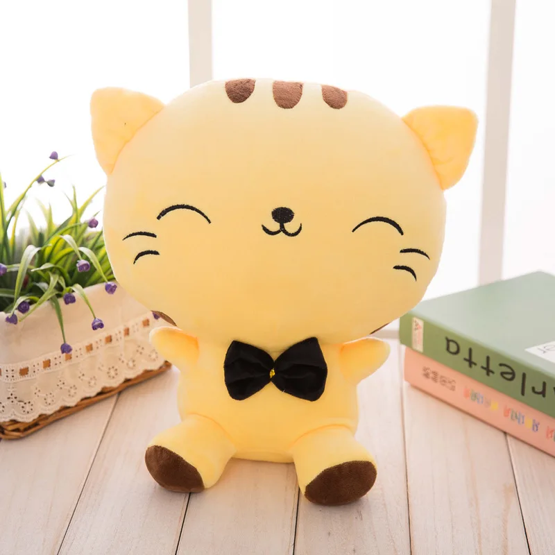 

Симпатичный рисовый мяч, кошка с большим лицом, кошка, плюшевая игрушка для пары, праздничный подарок на день рождения, детский спутник для с...