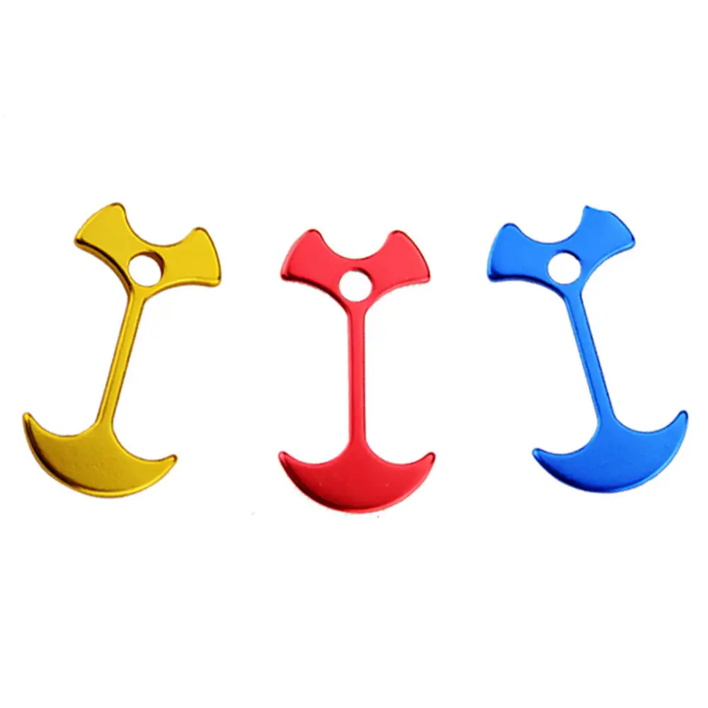 

4 pcs Aluminum Alloy Outdoor Camping Tent Nail Fishbone Stopper Anchor Tent Peg Wind Rope Buckle Nails Accessories